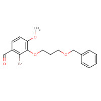 1364687-01-3 2-bromo-4-methoxy-3-(3-phenylmethoxypropoxy)benzaldehyde chemical structure