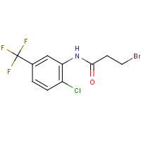 2728-59-8 3-bromo-N-[2-chloro-5-(trifluoromethyl)phenyl]propanamide chemical structure