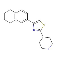 1017153-57-9 2-piperidin-4-yl-4-(5,6,7,8-tetrahydronaphthalen-2-yl)-1,3-thiazole chemical structure
