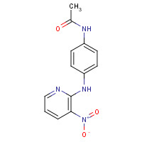 61963-80-2 N-[4-[(3-nitropyridin-2-yl)amino]phenyl]acetamide chemical structure