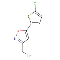 323594-39-4 3-(bromomethyl)-5-(5-chlorothiophen-2-yl)-1,2-oxazole chemical structure