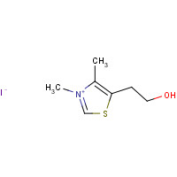 16311-69-6 2-(3,4-dimethyl-1,3-thiazol-3-ium-5-yl)ethanol;iodide chemical structure