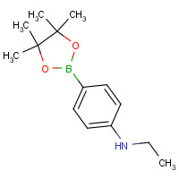 1235451-55-4 N-ethyl-4-(4,4,5,5-tetramethyl-1,3,2-dioxaborolan-2-yl)aniline chemical structure