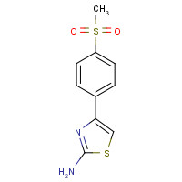 383131-95-1 4-(4-methylsulfonylphenyl)-1,3-thiazol-2-amine chemical structure