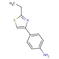 802861-22-9 4-(2-ethyl-1,3-thiazol-4-yl)aniline chemical structure