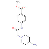 1082381-07-4 methyl 4-[[2-(4-aminopiperidin-1-yl)acetyl]amino]benzoate chemical structure