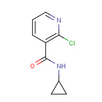 25764-78-7 2-chloro-N-cyclopropylpyridine-3-carboxamide chemical structure