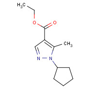 1321594-93-7 ethyl 1-cyclopentyl-5-methylpyrazole-4-carboxylate chemical structure
