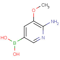 1225228-35-2 (6-amino-5-methoxypyridin-3-yl)boronic acid chemical structure