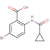 401462-74-6 5-bromo-2-(cyclopropanecarbonylamino)benzoic acid chemical structure