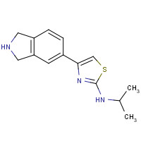 850877-59-7 4-(2,3-dihydro-1H-isoindol-5-yl)-N-propan-2-yl-1,3-thiazol-2-amine chemical structure
