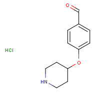 1185015-23-9 4-piperidin-4-yloxybenzaldehyde;hydrochloride chemical structure