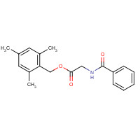 6645-32-5 (2,4,6-trimethylphenyl)methyl 2-benzamidoacetate chemical structure