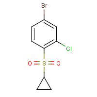 1310949-89-3 4-bromo-2-chloro-1-cyclopropylsulfonylbenzene chemical structure