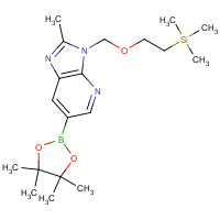 956034-65-4 trimethyl-[2-[[2-methyl-6-(4,4,5,5-tetramethyl-1,3,2-dioxaborolan-2-yl)imidazo[4,5-b]pyridin-3-yl]methoxy]ethyl]silane chemical structure