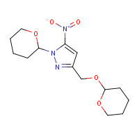 1453213-36-9 5-nitro-1-(oxan-2-yl)-3-(oxan-2-yloxymethyl)pyrazole chemical structure