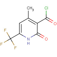 1176728-90-7 4-methyl-2-oxo-6-(trifluoromethyl)-1H-pyridine-3-carbonyl chloride chemical structure