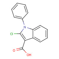 54778-22-2 2-chloro-1-phenylindole-3-carboxylic acid chemical structure