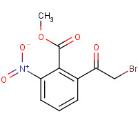 145736-88-5 methyl 2-(2-bromoacetyl)-6-nitrobenzoate chemical structure
