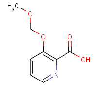 1407188-90-2 3-(methoxymethoxy)pyridine-2-carboxylic acid chemical structure