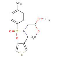 58754-96-4 N-(2,2-dimethoxyethyl)-4-methyl-N-(thiophen-3-ylmethyl)benzenesulfonamide chemical structure