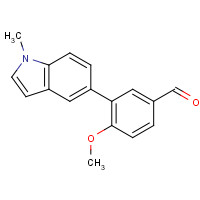 628711-32-0 4-methoxy-3-(1-methylindol-5-yl)benzaldehyde chemical structure