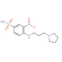 1228781-93-8 3-nitro-4-(3-pyrrolidin-1-ylpropylamino)benzenesulfonamide chemical structure