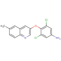 385432-30-4 3,5-dichloro-4-(6-methylquinolin-3-yl)oxyaniline chemical structure