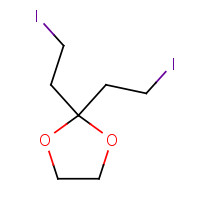 123427-86-1 2,2-bis(2-iodoethyl)-1,3-dioxolane chemical structure