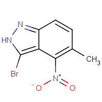 1527518-23-5 3-bromo-5-methyl-4-nitro-2H-indazole chemical structure