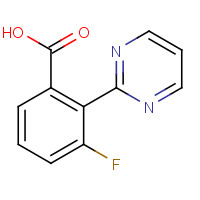 1293285-04-7 3-fluoro-2-pyrimidin-2-ylbenzoic acid chemical structure
