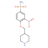 1257047-52-1 3-nitro-4-(piperidin-4-ylmethoxy)benzenesulfonamide chemical structure
