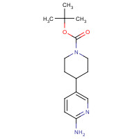 1198408-35-3 tert-butyl 4-(6-aminopyridin-3-yl)piperidine-1-carboxylate chemical structure