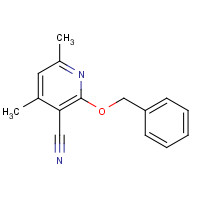53475-53-9 4,6-dimethyl-2-phenylmethoxypyridine-3-carbonitrile chemical structure