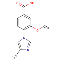 937026-26-1 3-methoxy-4-(4-methylimidazol-1-yl)benzoic acid chemical structure