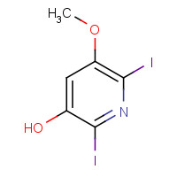 1087659-27-5 2,6-diiodo-5-methoxypyridin-3-ol chemical structure