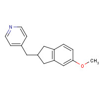 154932-73-7 4-[(5-methoxy-2,3-dihydro-1H-inden-2-yl)methyl]pyridine chemical structure