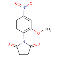 403810-62-8 1-(2-methoxy-4-nitrophenyl)pyrrolidine-2,5-dione chemical structure