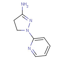 77992-34-8 2-pyridin-2-yl-3,4-dihydropyrazol-5-amine chemical structure