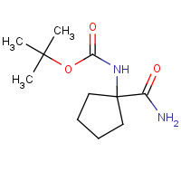223648-38-2 tert-butyl N-(1-carbamoylcyclopentyl)carbamate chemical structure