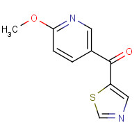1599529-05-1 (6-methoxypyridin-3-yl)-(1,3-thiazol-5-yl)methanone chemical structure