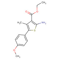 165809-38-1 ethyl 2-amino-5-(4-methoxyphenyl)-4-methylthiophene-3-carboxylate chemical structure
