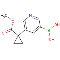 1404367-43-6 [5-(1-methoxycarbonylcyclopropyl)pyridin-3-yl]boronic acid chemical structure