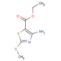39736-29-3 ethyl 4-amino-2-methylsulfanyl-1,3-thiazole-5-carboxylate chemical structure