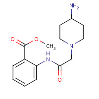 952906-71-7 methyl 2-[[2-(4-aminopiperidin-1-yl)acetyl]amino]benzoate chemical structure