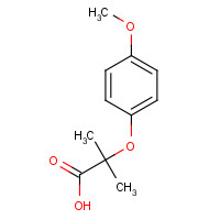 17509-54-5 2-(4-methoxyphenoxy)-2-methylpropanoic acid chemical structure