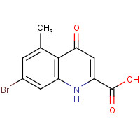 123157-56-2 7-bromo-5-methyl-4-oxo-1H-quinoline-2-carboxylic acid chemical structure