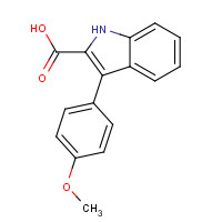 70794-11-5 3-(4-methoxyphenyl)-1H-indole-2-carboxylic acid chemical structure