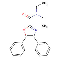 34015-70-8 N,N-diethyl-4,5-diphenyl-1,3-oxazole-2-carboxamide chemical structure