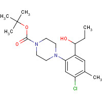 1385024-96-3 tert-butyl 4-[5-chloro-2-(1-hydroxypropyl)-4-methylphenyl]piperazine-1-carboxylate chemical structure